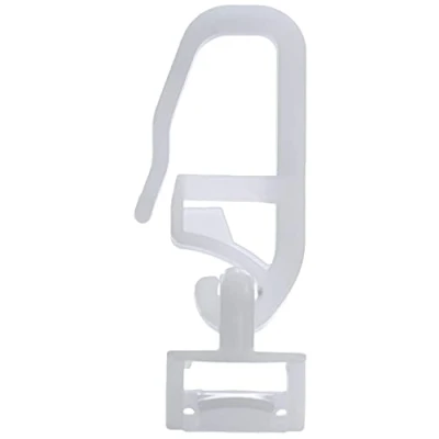 Imagen de GARDINIA Deslizadores de clic para cortinas, Maxi, Blanco