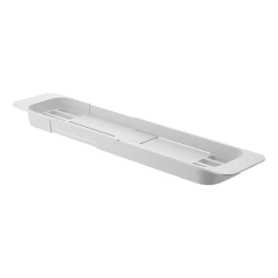 Imagen de YAMAZAKI Expandable Bathtub Caddy Bandeja para bañera, Blanco, Talla única