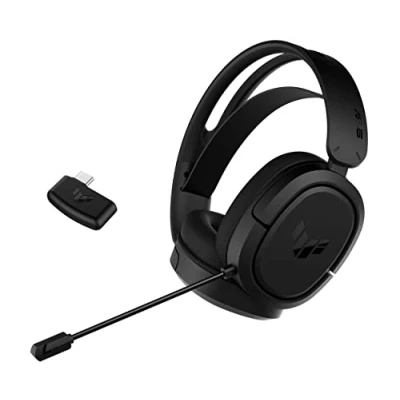 Imagen de ASUS TUF Gaming H1 Wireless Headset (Discord Certified Mic, 7.1 Surround Sound, 40mm Drivers, 2.4GHz, USB C, Lightweight, 15 Hour Battery Life, For PC, Mac, Switch, Mobile Devices, PS4, PS5) Black