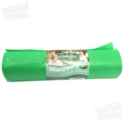 Imagen de Kingfisher BBGS1 Bolsas de jardín (75 L, 25 unidades), color verde
