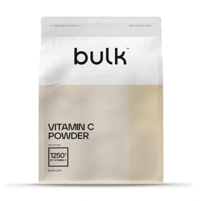 Imagen de Bulk Vitamina C en Polvo, 1000 mg, Suplemento potente, 500g, 500 Dosis