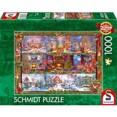 Imagen de Schmidt Spiele 59784 Feliz Navidad Puzzle 1000 Piezas, Multicolor, Small