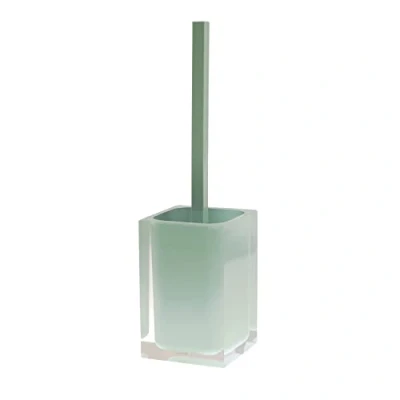 Imagen de GEDY Auckland Escobilla de Inodoro Resina Transparente, Color Verde Menta, Dimensiones 37,5 x 9,8 cm y Peso 0,86 kg