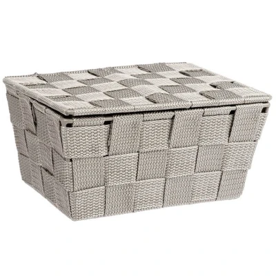 Imagen de Wenko Cesta para el baño Adria con Tapa Taupe Gris marrón