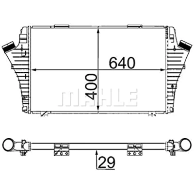 Imagen de MAHLE ORIGINAL CI 24 000S Intercooler OPEL: Vectra C Berlina