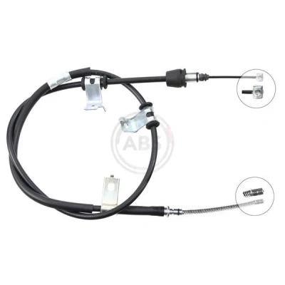 Imagen de A.B.S. K17028 Cable de Freno Mano 1588 Discos para dirección izquierda/derecha HYUNDAI: ACCENT 3 Stufenheck