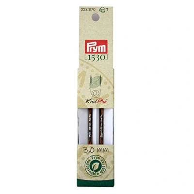 Imagen de Prym Rundstricknadelspitzen Natural Farbig Kurz 8,7 cm 3,00 mm Agujas Redondas, Madera, Multicolor, 3,0