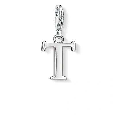 Imagen de Thomas Sabo Charm con Cierre para Mujer de Plata Ley 925/1000, Letra T