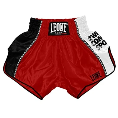Imagen de LEONE 1947 Training, Pantalones cortos Kick thai Unisex adulto, Rojo, S