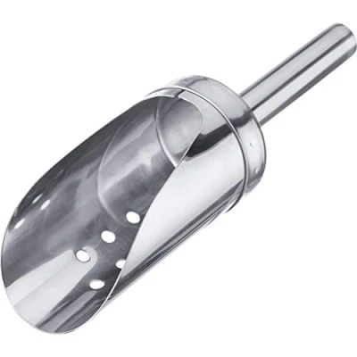 Imagen de Westmark Pala para hielo picado y en cubitos, Capacidad de llenado: 120 ml, Perforado, Redonda, Acero inoxidable, Plateado, 91222270