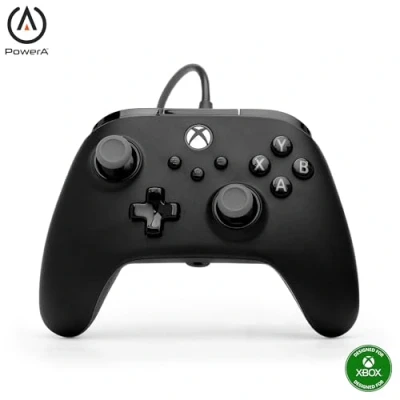 Imagen de Mando con cable PowerA Advantage Plus para Xbox Series XS Negro, licencia oficial, controles analógicos de altura regulable, efecto Hall, botones asignables