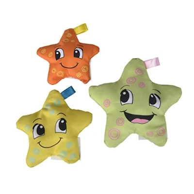 Imagen de Simba 104010071 ABC Estrellas de mar Blandas, Juguete para bebé, diseño rellenas poliestireno, 3 Piezas, a Partir 6 Meses
