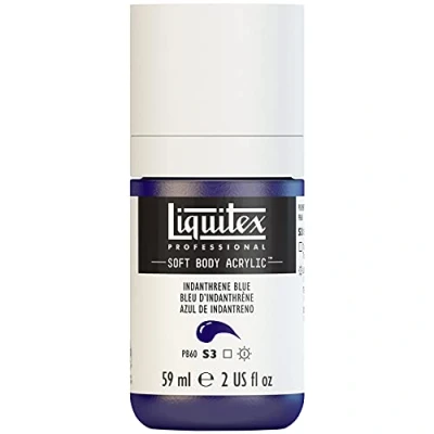 Imagen de Liquitex 1959322 Professional Soft Body Pintura acrílica (consistencia cremosa, alta pigmentación, resistente a la luz y al envejecimiento, bote de 59 ml), color azul