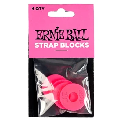 Imagen de Ernie Ball Strap Blocks Bloqueos de correa Rosa