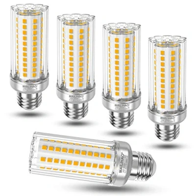 Imagen de E27 LED maíz bombilla, 16W Blanco Cálido 3000K, 1900LM, 120W 150W Incandescente Bombilla Equivalentes, ángulo 360, Edison tornillo bombillas, No regulable, 5 unidades