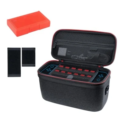 Imagen de Mcbazel Funda de Transporte para Switch 2, Almacenamiento Protectora Dos Capas 24 Cartas Juego y Carcasa Dura Impermeable NS 2 Gamepad Accesorios Gris Oscuro