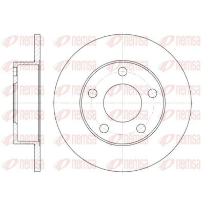 Imagen de REMSA 6513.00 Disco de freno Eje trasero 245, 245 10 5 macizo VOLKSWAGEN: Passat B5 GP Berlina, Variant