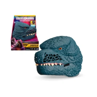 Imagen de MonsterVerse Mascara Electrónica de Godzilla, con efectos sonoros rugidos terrorificos, Para disfraces la pelicula Godzilla vs. Kong, niños 3 años, Famosa (MN306300)