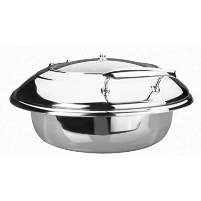 Imagen de Lacor 69096 Chafing Dish Luxe Redondo 6 litros, Metal, no Color, 1.25 picometer