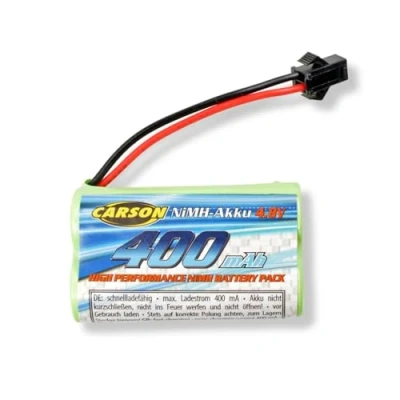 Imagen de Carson 500608248 4,8V/400mAh NiMH Akku JST batería de RC, Repuesto, para Autos Control Remoto, Auto Modelos RC