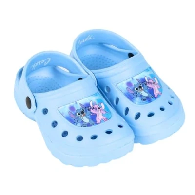 Imagen de Disney Stitch Zuecos para Niñas, Sandalias Clásicas y Ligeras, Diseño Angel de Verano, Regalo Talla EU 32/33 Azul