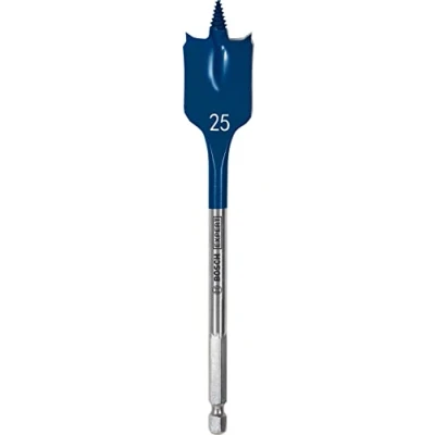 Imagen de Bosch Professional 1x Brocas fresadoras planas Expert SelfCut Speed (para Madera blanda, Aglomerado, Ø 25,00 mm, Longitud 152 accesorios Taladro de impacto rotativo)