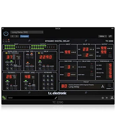 Imagen de TC Electronic TC2290 DT Legendary Dynamic Delay Plug In con interfaz de escritorio dedicada y preajustes exclusivos