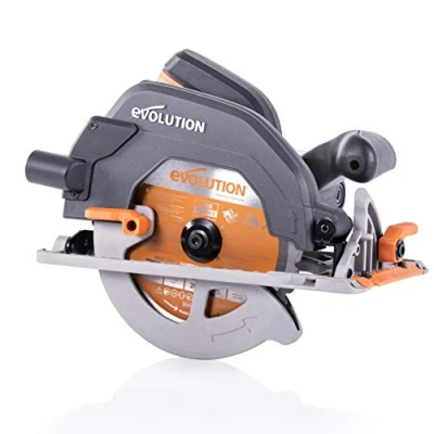 Imagen de Evolution Power Tools Sierra circular multimaterial R185CCSX+ con guía compatible (paquete plus bolsa de transporte), 185 mm, 230 V