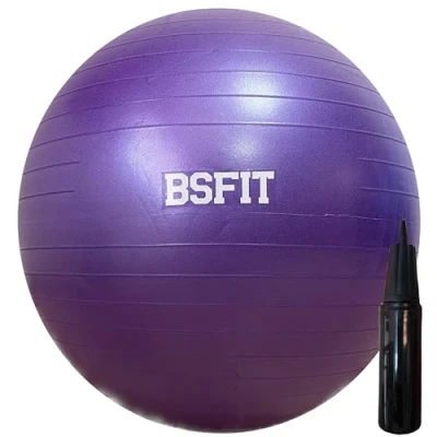 Imagen de BSFIT, Pelota de Pilates, Embarazada 65 cm, Pilates Accesorios, Fitness, Embarazo, Descubre una Variedad en Balon Yoga y Accesorios para tu Rutina Ejercicio (Diametro 65cm)