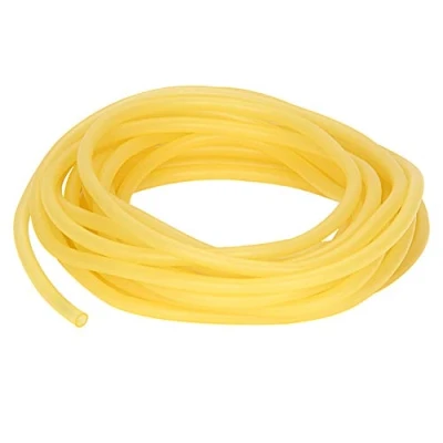 Imagen de stonylab Tubo de Goma, Rubber Tubing Látex Ambar Puro Goma Natural 3/8&#039;&#039; (9mm) OD 1/4&#039;&#039; (6mm) ID Altamente Elástico y Fuerte 10 Meter