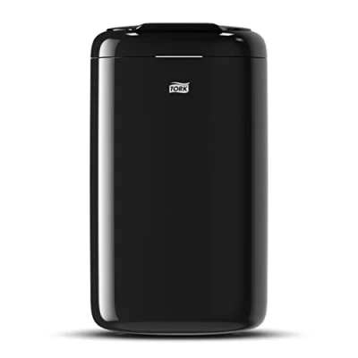 Imagen de Tork 564008 Cubo de basura con tapa/Papelera Elevation sólida compatible bolsas plástico B3 / 5 litros/Negro