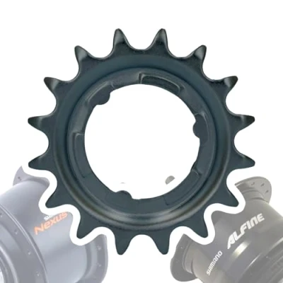 Imagen de F26 Shimano Bicicleta Nexus/Alfine engranajes Bujes Desgaste Parte Mantenimiento Servicio Reemplazo Piñón (Negro 16 Dientes)