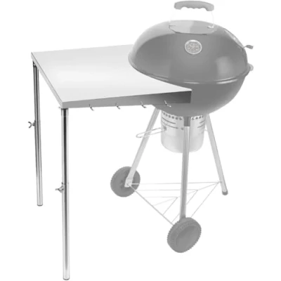 Imagen de onlyfire Mesa Auxiliar para Barbacoa, de Trabajo Acero Inoxidable Todas Las Parrillas Weber 18 &quot;, 22&quot;, 26 &quot;y Otras carbón tamaño Similar
