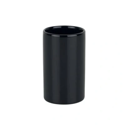 Imagen de Spirella Tube Portacepillos de Dientes, Gres, Negro, Ø7 X 11.5 Cm