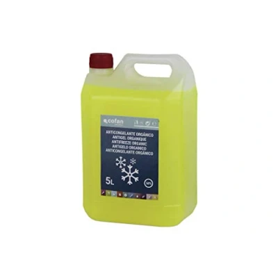 Imagen de Cofan anticongelante orgánico G 12 / G13 50% Color amarillo Envase 5 Litros