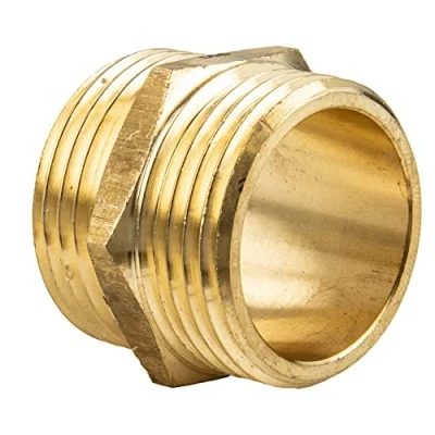 Imagen de tecuro Doble rosca exterior G 1 1/4 pulgadas, latón blanco CW617N