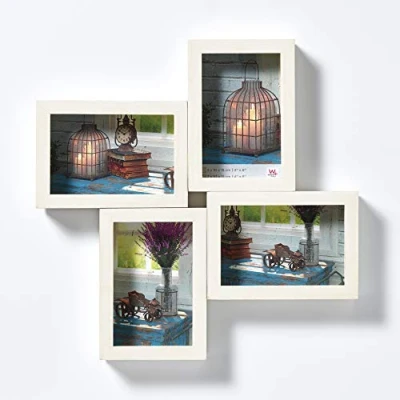 Imagen de Walther Design SN415W Rustic Marcos de Fotos, 4 x 10 15 cm, Blanco