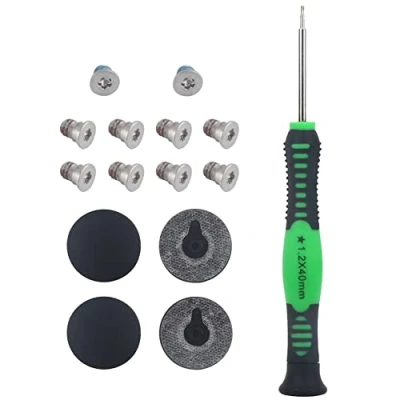 Imagen de Juego de 4 almohadillas goma con 10 tornillos P5 Pentalobe 1,2 mm para MacBook Pro Retina A1425 A1502 A1398