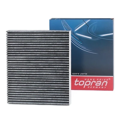 Imagen de TOPRAN 109 520 Filtro de habitáculo carbón activado, Cartucho filtrante, con efecto absorbedor olores 247 216 32 rectangular