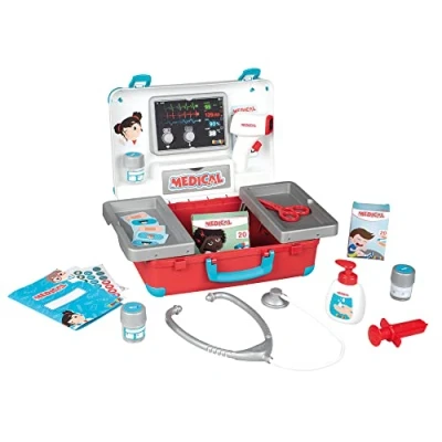 Imagen de Smoby Toys Maletín médico para niños (grande) Maleta de Juguete con Equipamiento grande médicos Emergencia a Partir 3 años