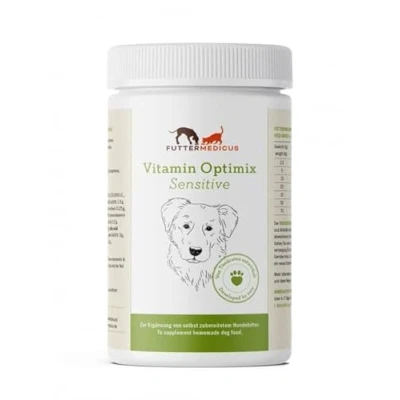Imagen de Futtermedicus Optimix Sensitive 1500 g Complemento alimenticio para perros adultos óptimo suministro de minerales y vitaminas la dieta patatas caballo