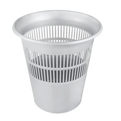Imagen de keeeper Papelera, Redonda, 11,5 l, Ø 29 x 31 cm, Jasper, Plateado