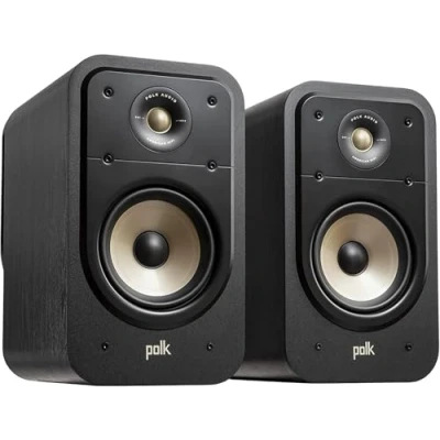 Imagen de Polk Audio Signature Elite ES20 Altavoces para estantería, de Alta fidelidad Sistema Sonido Cine en casa, resolución, Color Negro