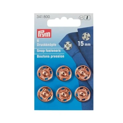 Imagen de Prym Snap Fasteners, Metal, Rose Gold, 9.3000000000000007 x 5.7 2 cm