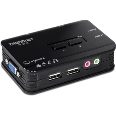 Imagen de TRENDnet TK 209K Kit para KVM Switch USB de 2 Puertos con Audio