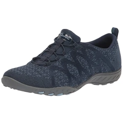 Imagen de Skechers Relaxed Fit Breathe Easy Infi Knity, Zapatillas Mujer, Navy, 37 EU