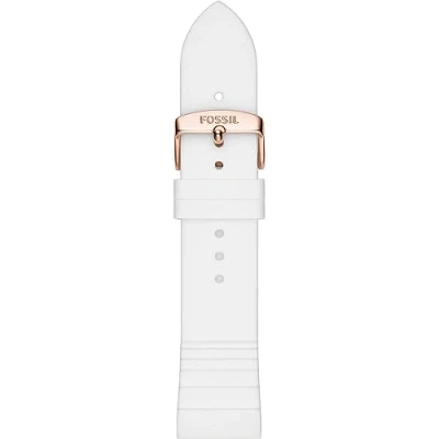 Imagen de Fossil Pulsera reloj intercambiable para mujer, 22 mm, silicona blanca, S221349