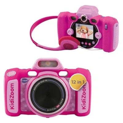 Imagen de VTech KidiZoom Duo FX Cámara Digital Resistente con Aplicaciones Creativas y Funciones de Juego, para niños 4 a 10 años
