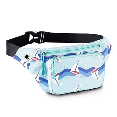 Imagen de HAWEE Moda Riñonera Deporte Bolso de Cintura Unisexo Paquete Multicolor Cinturon con Conector para Auriculares Hombre Mujer Running Viaje Senderismo Jogging Ciclismo