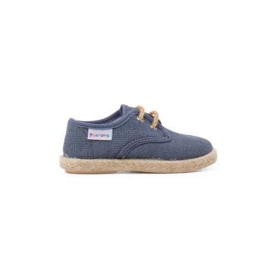 Imagen de Pisamonas Bluchers Alpargatas para niños, Talla: 26, Azul plomo Zapatos